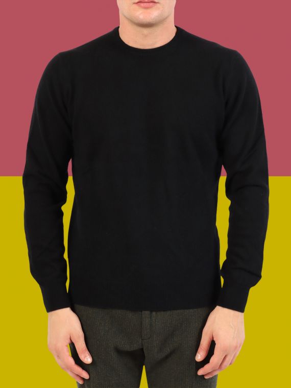 1-ply cashmere crewneck sweater