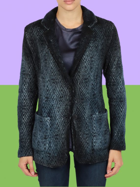 Two-button Cashmere and Silk Jacket