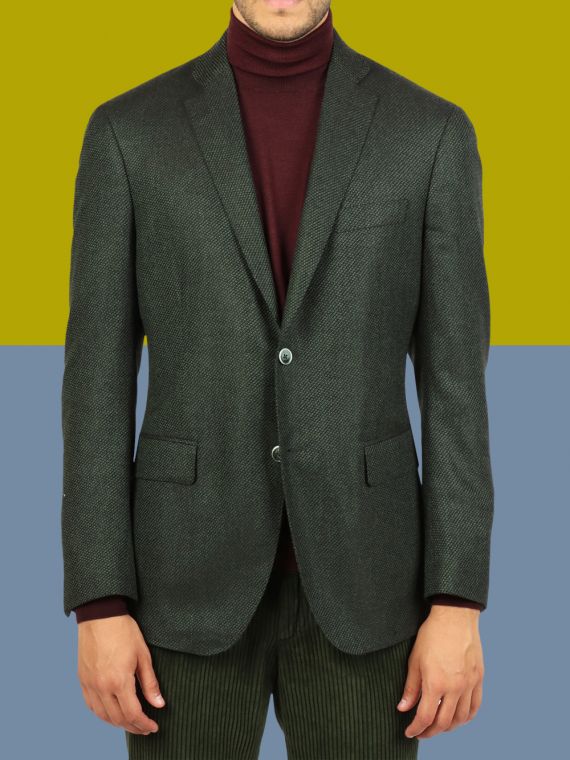 Two-button jacket drop 6 Lined blazer line 105 Cashmere Millionaire