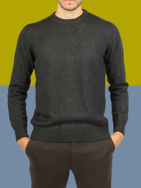 Wool and Cashmere Crew Neck
