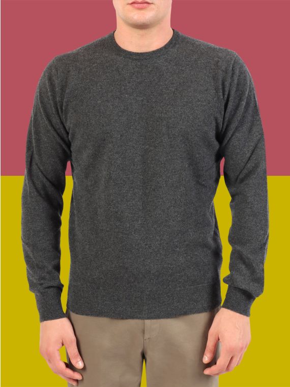 1-ply cashmere crewneck sweater