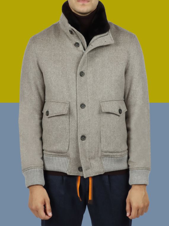 MEMO Cashmere Zip-Up Jacket