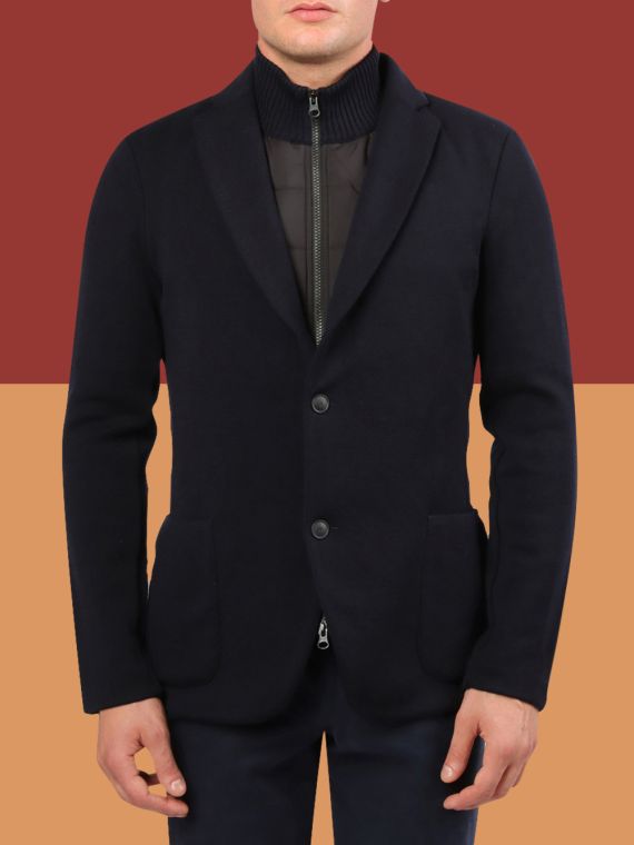 Waterproof knitted blazer