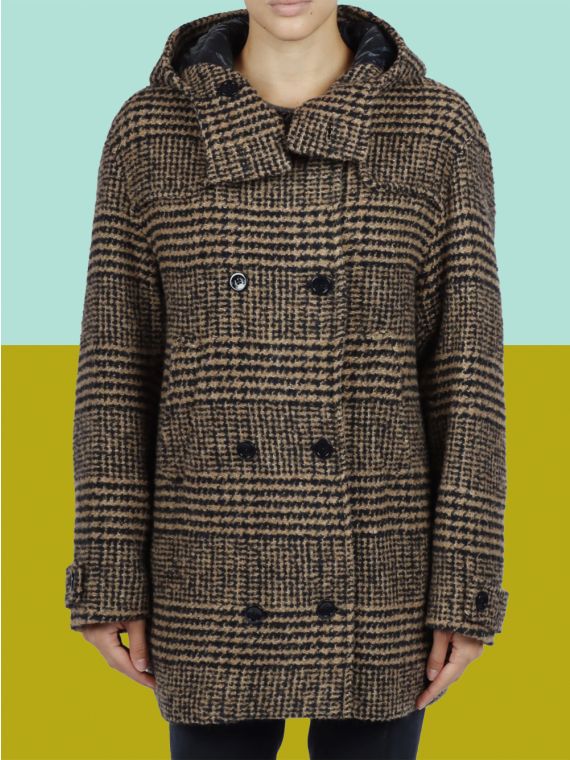COAT CHECK WOOL AND NYLON ULTRALIGHT