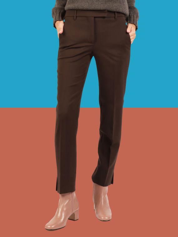 Kimana - Slim-fit trousers in certified two-way stretch wool