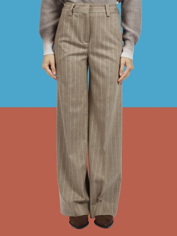 NEERA - Regular fit trousers in Wool and Cashmere