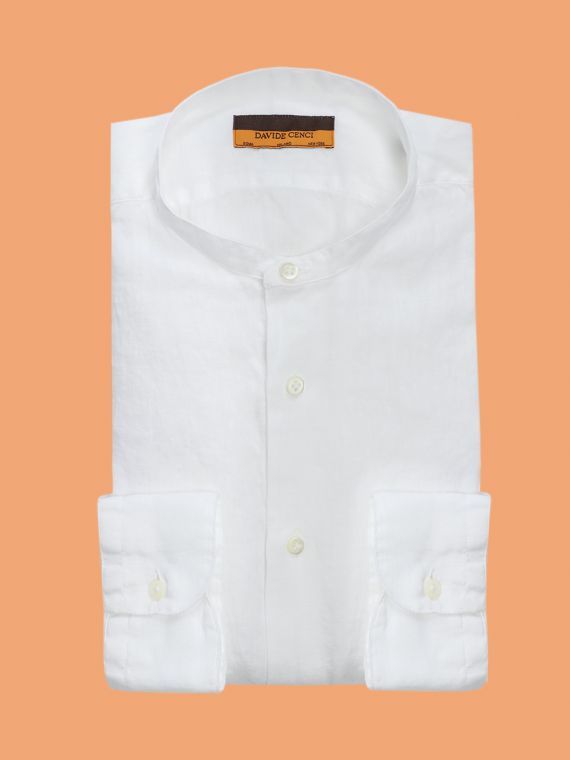 linen guru collar shirt