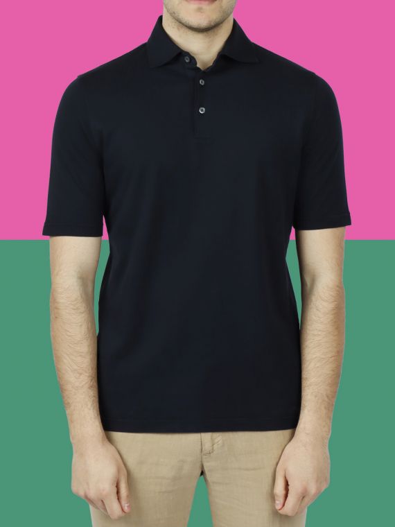 Short Sleeve Cotton Polo Shirt