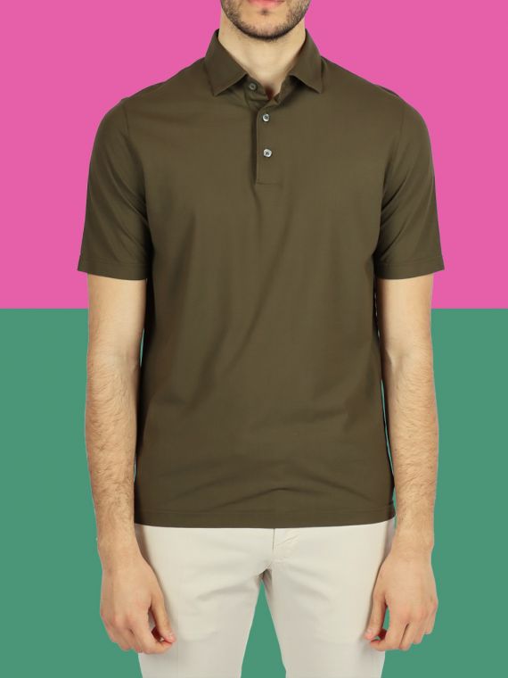 Short Sleeve Cotton Polo Shirt