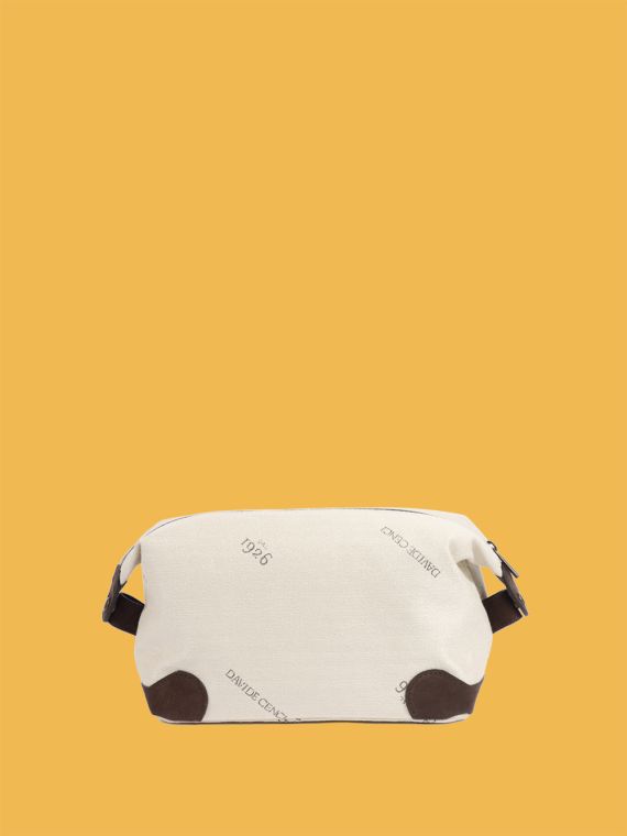 Cotton and Suede Necessaire