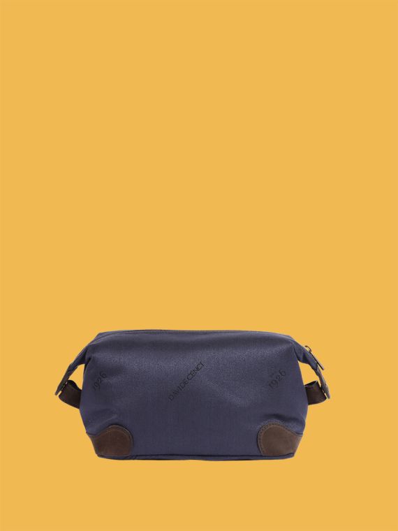 Cotton and Suede Necessaire
