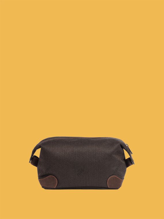 Cotton and Suede Necessaire