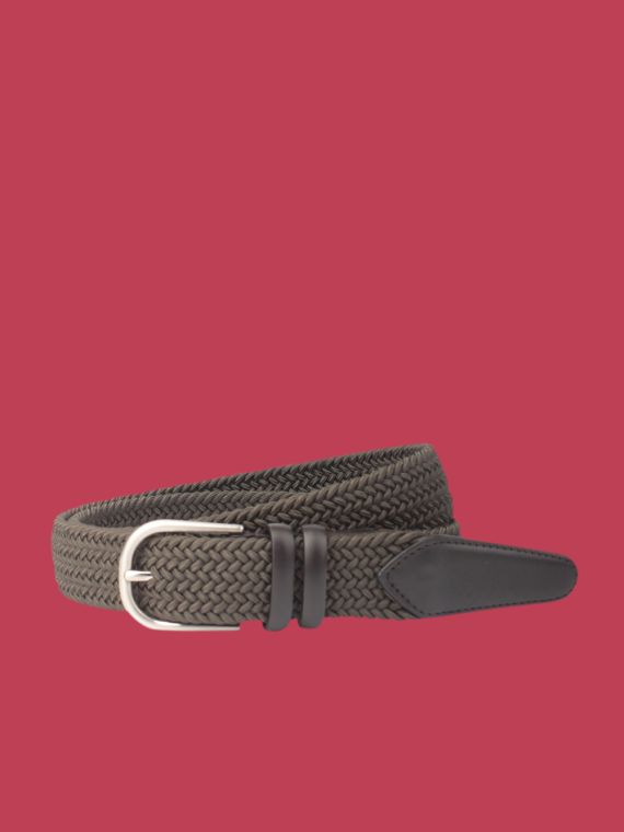 Woven stretch belt