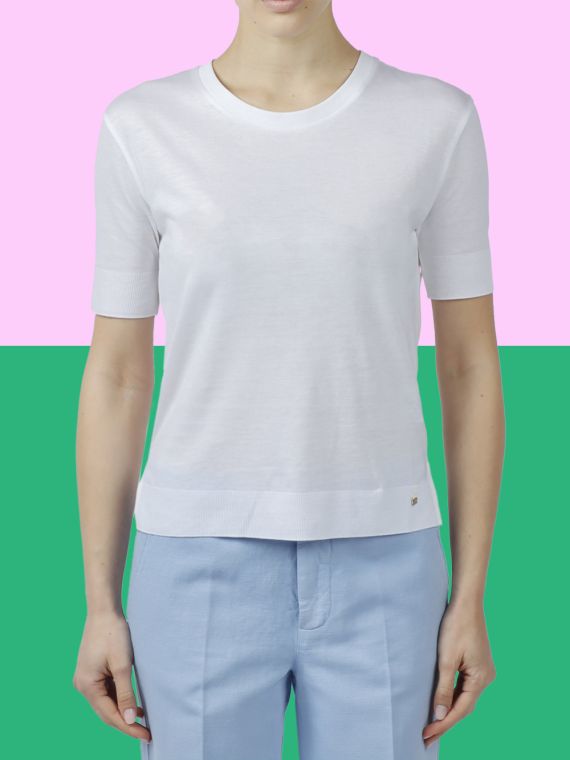 T-SHIRT IN GLAM KNIT EFFECT