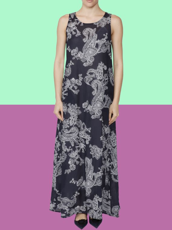 Linen and Viscose Dress